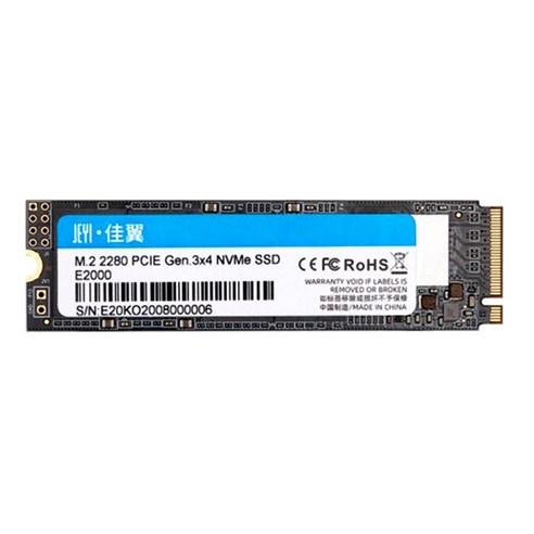 Xzante JEYI E2000 SSD NVME 프로토콜 솔리드 스테이트 드라이브 M.2 인터페이스 PCIe 노트북 하드 2280 256G, 검은 색