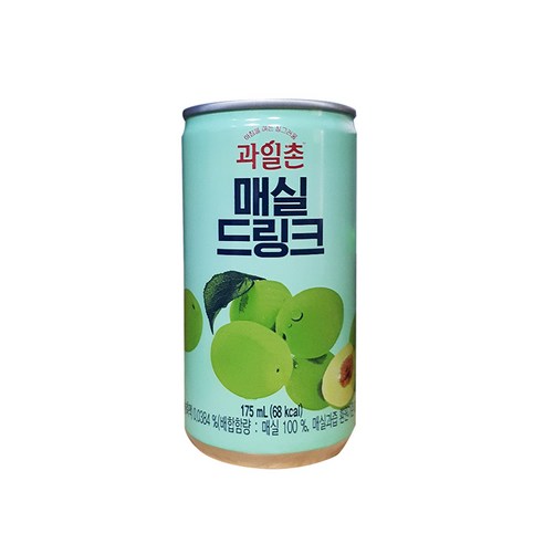 과일촌 매실 드링크 175mlx30캔x2박스, 175ml, 60개 웅진식품초록매실제로500ml12개