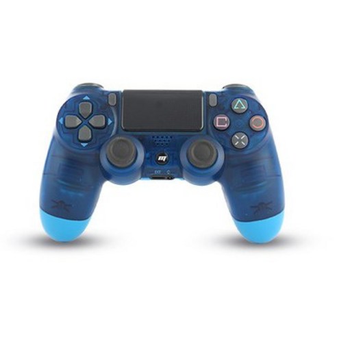 PS4 플스4 PC 스팀 게임패드 듀얼쇼크4 호환 컨트롤러 블루투스 피파 무선 더블쇼크, 클리어 블루