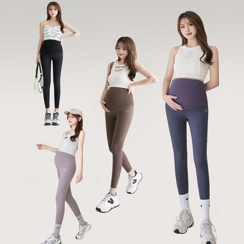 임산부 기본 요가 레깅스 임부복 베이직 운동 필라테스 바지 WI167PN