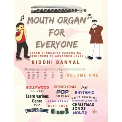 (영문도서) Mouth Organ For Everyone: Learn Chromatic Harmonica - Beginners to Advanced Level Paperback, Independently Published, English, 9798371873378