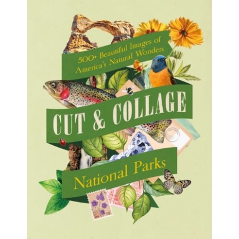 (영문도서) Cut & Collage National Parks: Beautiful Images of America''s Natural Wonders Paperback, Earth Aware Editions, English, 9798887621388