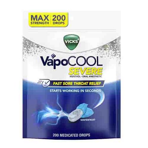 Vicks VapoCOOL 빅스 바포럽 쿨 잔기침 캔디 200개