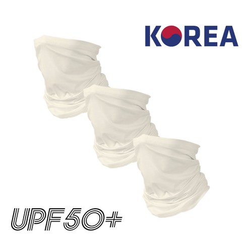 아이언 스포츠 멀티스카프, 베이지, 3개입