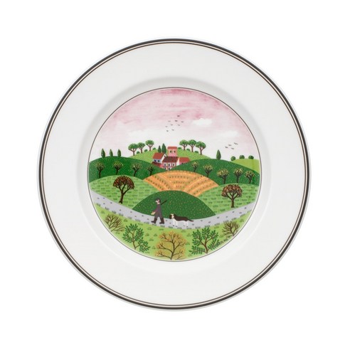 빌레로이앤보흐 디자인 나이프 접시 21cm 사냥꾼, 1개