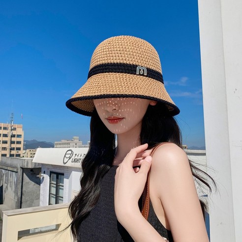 VALEUR 여성 여름 자외선 차단 메쉬 벙거지 모자 버킷햇