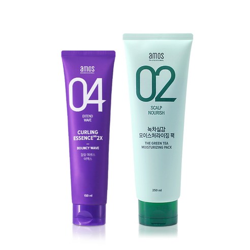 아모스 04 스타일 컬링 에센스 2X 이엑스 150ML+아모스 인텐시브 모이스처 팩 250ML [00 EA 당일출고]