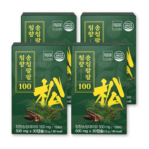 [예현마케팅-본사판매] 송침유 송침팔팔 침향 100 솔잎증류농축액, 30정, 4개