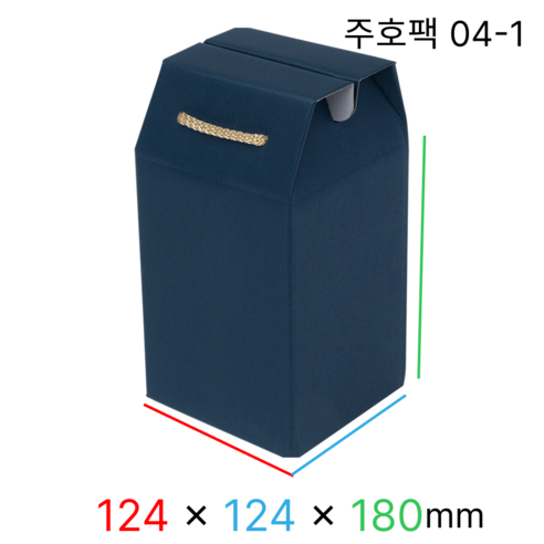 주호팩 끈손잡이 다용도 선물상자 04-1 (124x124x180), 진곤, 10개
