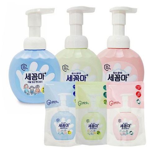 LW 세꼼마 버블 핸드워시 용기 리필 손세정제 솝 EA, E세꼼마250ml 리필_그린허브, 본상품선택