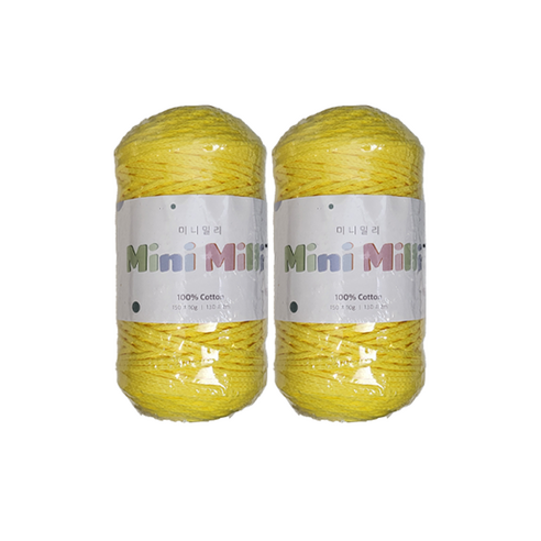 미니밀리실 버블 토트백 150g (총 300g), 2개, 705 비비드옐로우