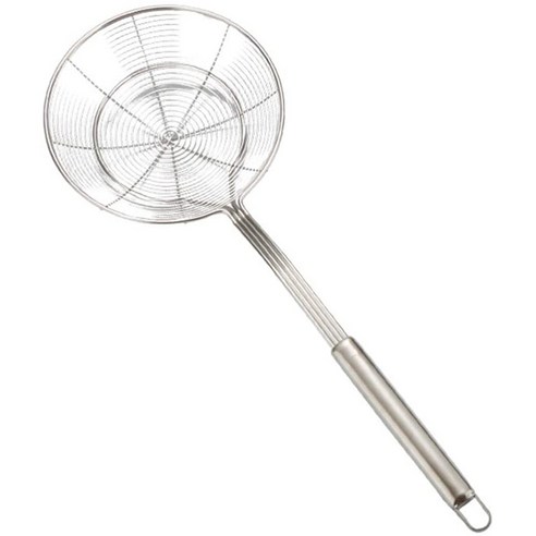 Deoxygene 메쉬 스트레이너 스테인레스 스틸 파인 식품 주방 소쿠리 좋은 그립 핸들 Size16, 1개