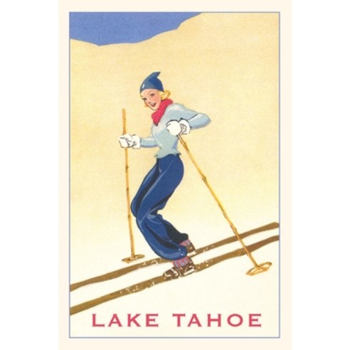 (영문도서) The Vintage Journal Girl Skiing Lake Tahoe Paperback, Found Image Press, English, 9781648116629