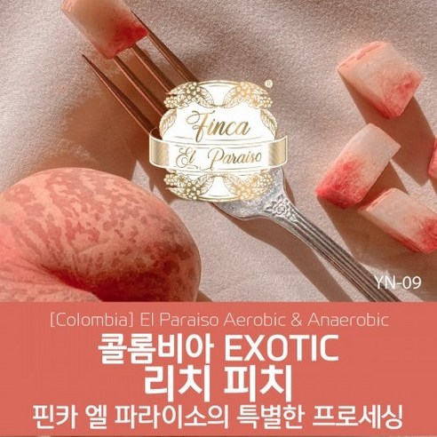 [리치 복숭아 과일] 콜롬비아 엘파라이소 리치피치 더블 무산소가공 언에로빅 200g, 미디엄~하이, 엘 파라이소 리치피치 더블 무산소가공 100g, 더치