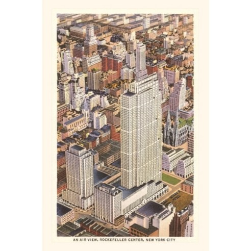 (영문도서) Vintage Journal Aerial View of Rockefeller Center New York City Paperback, Found Image Press