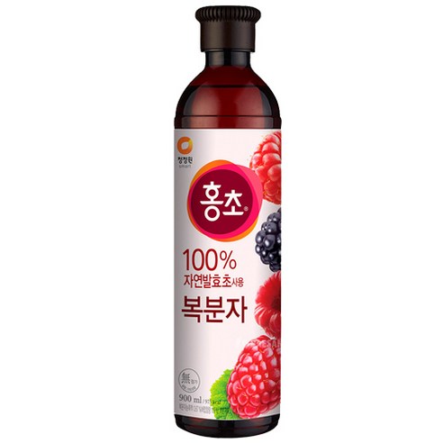   청정원 홍초 100% 자연발효초사용 복분자, 900ml, 1개