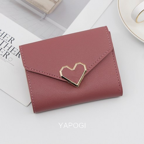 YAPOGI 작은 지갑 여성 짧은 지갑 여성 카드 가방 새로운 한국어 스타일 지갑 소형 동전 지갑 가방 YAPOGI