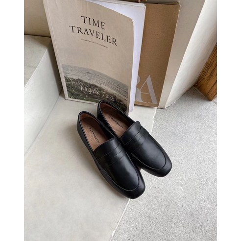 여자 페니 로퍼 소가죽 플랫슈즈 구두 수제화 하객룩 신발 성수동 여성 블로퍼 발레리나 a9