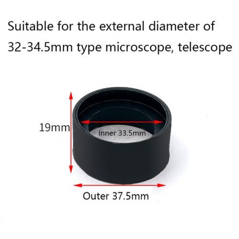 다양한 소프트 고무 아이피스 아이 실드 아이 컵 가드 쌍안경 현미경 망원경 야간 투시경 2836mm 2 개, 2) Inner33.5Outer37.5mm 사츠8×21