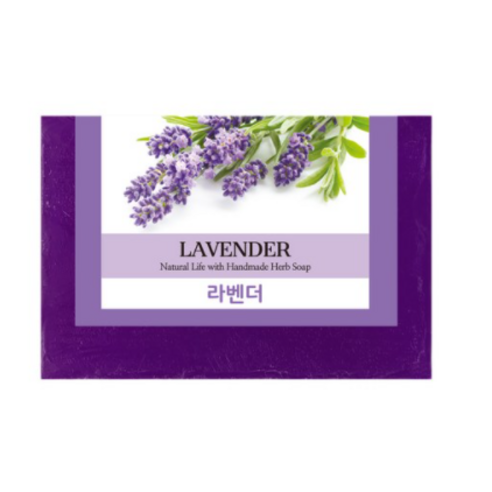 프로방스 내추럴 허브비누 라벤더 허브향, 100g, 4개