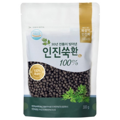 북설악 고농축 인진쑥환 리필 300g 국산100% 인진쑥농축액70%