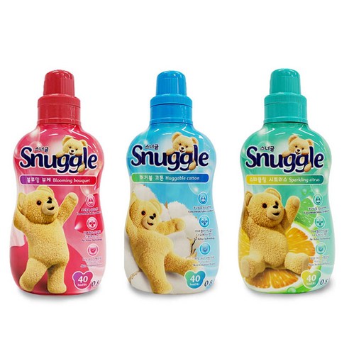 유니레버 스너글 섬유유연제 800ml 세탁 세제 유연제, 허거블코튼