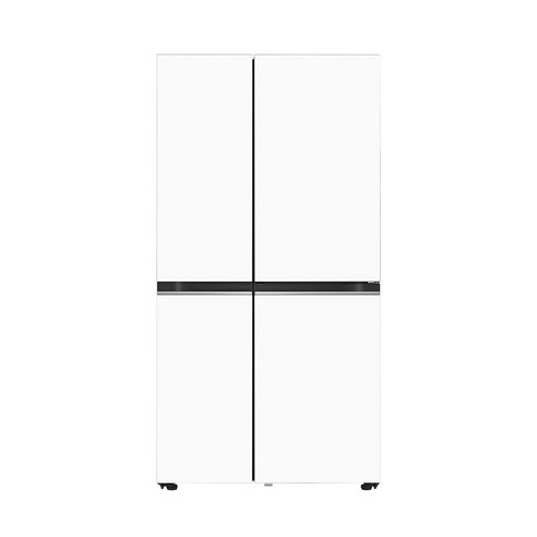 LG전자 디오스 오브제컬렉션 양문형 냉장고 메탈 832L 방문설치, 크림 화이트 + 크림 화이트, S834MHH30