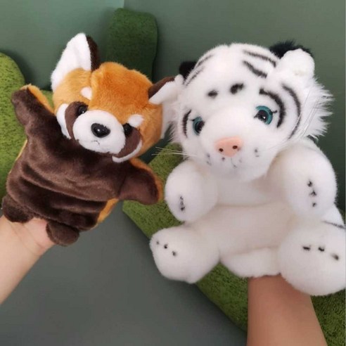 레서 판다 인형 귀여운 래서 팬더 랫서 장식 손인형, 기린 손 인형