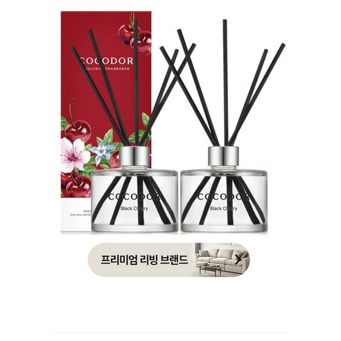 코코도르 퍼퓸 디퓨져, 화이트머스크, 200ml, 2개