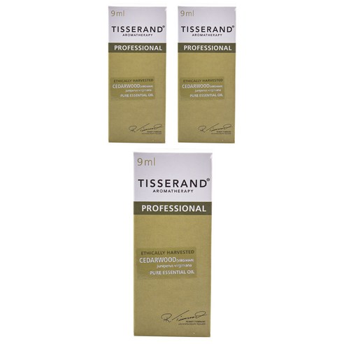 티서랜드 시더우드 버지니안 퓨어 에센셜 오일, 9ml, 3개