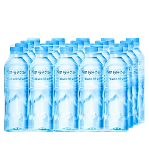 동원샘물 무라벨 500ML (오늘출발+무료배송) 생수 물 500ML, 20개