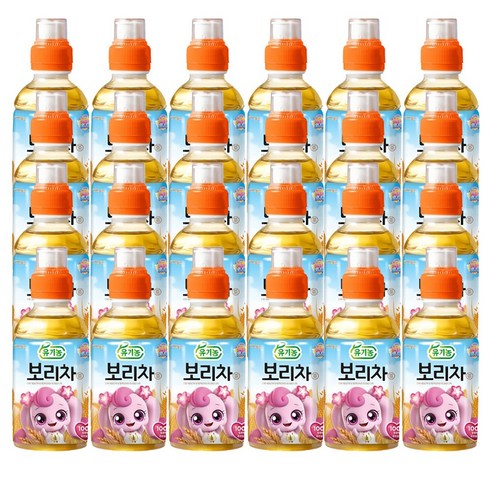 웅진 아동용 캐치 티니핑 유기농 보리차, 200ml, 24개