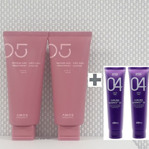 아모스 리페어 CMC 트리트먼트 200ml x 2개(400ml) + 휴대용 컬링 에센스 40ml x 2개(증정) 1set