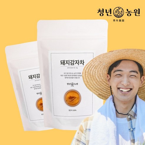 청년농원 저온가공 돼지감자차 삼각티백, 1g, 50개입, 2개