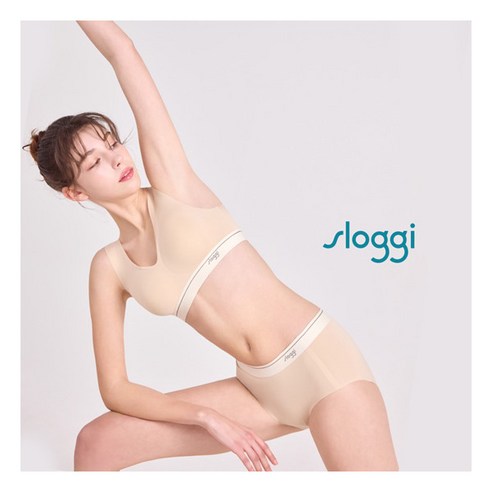 편안함과 아름다움을 모두 갖춘 슬로기 25SS NEW 투톤 보정 브라팬티 4세트