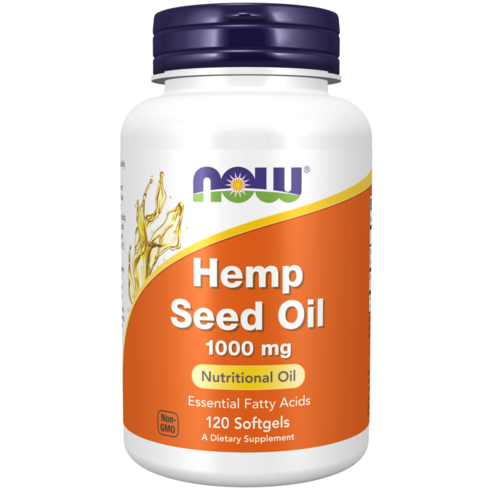나우푸드 햄프 씨드 오일 1000mg 소프트젤 대마종자유 Hemp Seed Oil, 120정, 1개