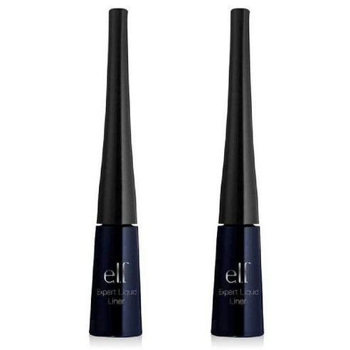 elf 엑스퍼트 리퀴드 아이라이너 4.5 g, Midnight, 2개
