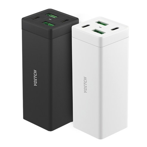 마빈 울트라 65W USB C타입 PD 4포트 아이폰 노트북 맥북 갤럭시 PPS 초고속 멀티충전기, 블랙, 1개