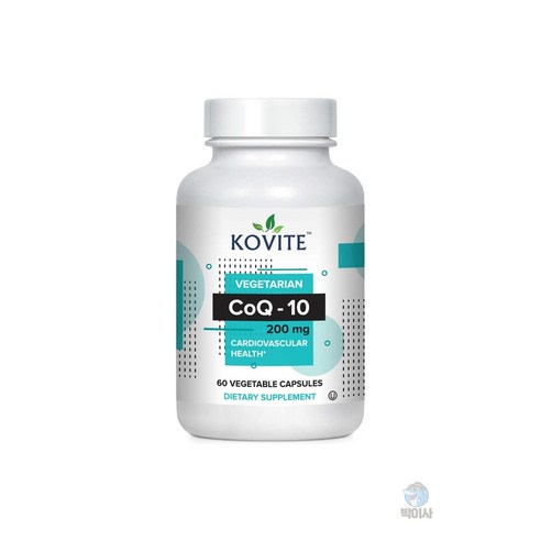 Kovite 코바이트 베지테리언 CoQ-10 200mg 60베지캡슐, 1개, 한개옵션0 시코르퀵포인트 Best Top5