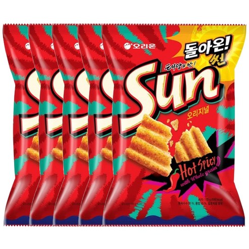 오리온 돌아온 썬 오리지널, 135g, 5개