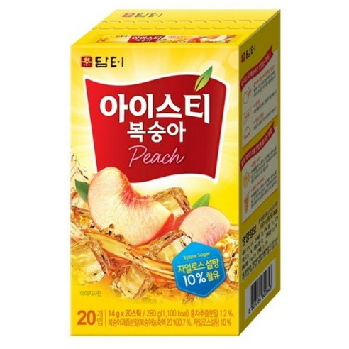 담터 복숭아 홍차 복숭아맛 80T