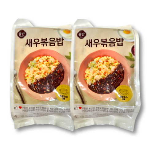 올바르고반듯한 새우볶음밥 (짜장소스 동봉) 8인분