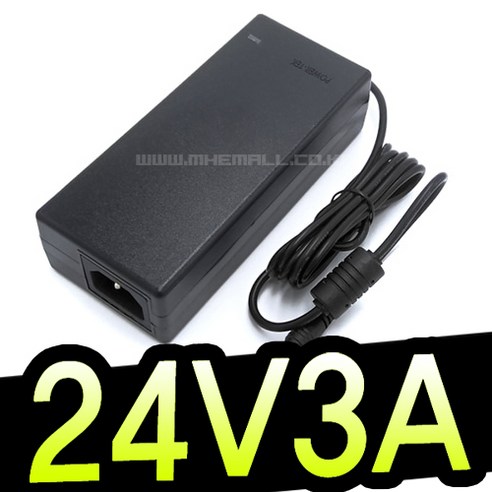 명호전자 DC 24V 아답터 1A 1.5A 2A 3A 3.5A 5A 6A 8A 9A 어댑터, MH2412_24V 3A 3구 해외인증