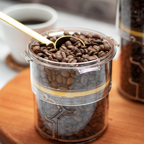 퍼즐락 크기조절 커피 원두 보관용기: 커피 애호가를 위한 궁극적인 원두 보관 솔루션