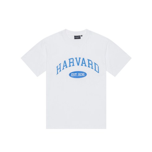 [정품] 하버드 티셔츠 SIGNATURE STITCH SHORT SLEEVE(WHITEBLUE)