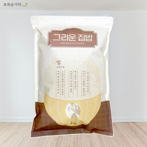 [초록숟가락] 그리운 집밥 골든퀸쌀 4kg 햅쌀 단일품종, 1개, 그리운집밥 골든퀸 4kg