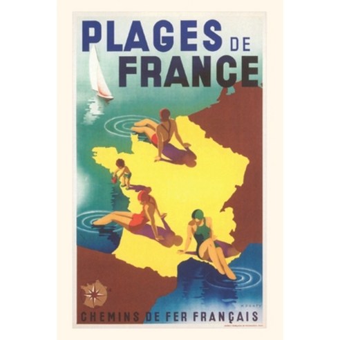 (영문도서) Vintage Journal Beaches of France Paperback, Found Image Press, English, 9781648114748