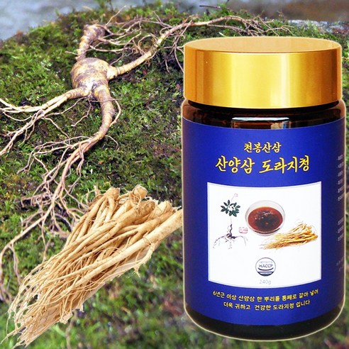 국산 천봉산삼 산양삼 약도라지청 240g 3개세트