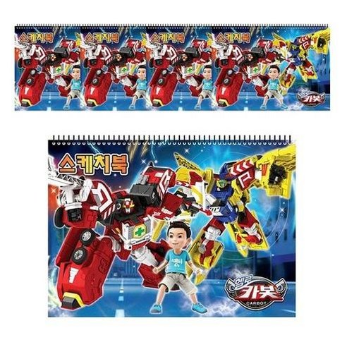 헬로카봇 스케치북 랜덤발송 5p, 345 x 247 mm, 10매