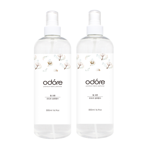 오도르 섬유향수, 웜코튼, 2개, 500ml